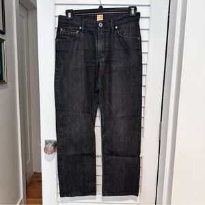 Boss Orange Straight Leg Black Jeans Sz 32 X 29 Regular Fit